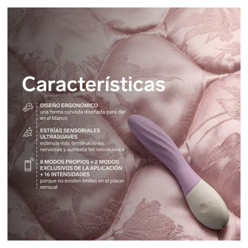 LELO - MONA TWIST VIBRATEUR POINT G RECHARGEABLE CONTRÔLÉ PAR APPLICATION LAVANDE