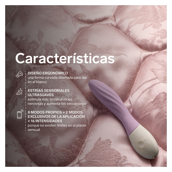 LELO - MONA TWIST VIBRATEUR POINT G RECHARGEABLE CONTRÔLÉ PAR APPLICATION LAVANDE