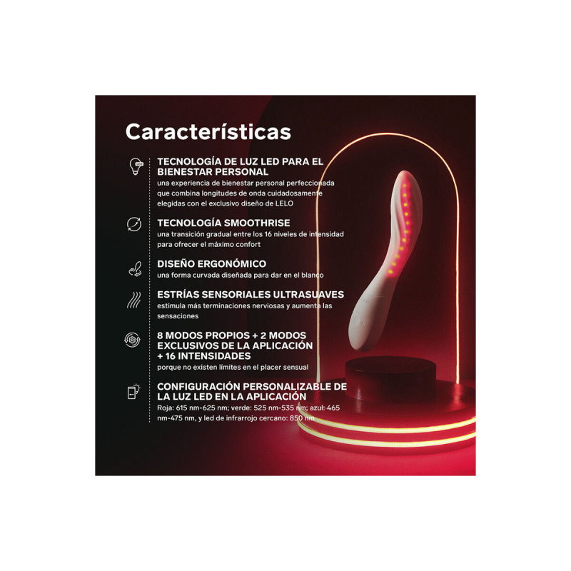 Lelo - Mona Spectra Rotlicht - Intim - Massagegerät Wiederaufladbar