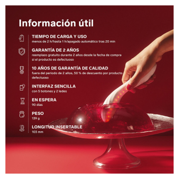 LELO - MONA SPECTRA MASSEUR INTIME À LUMIÈRE ROUGE RECHARGEABLE CONTRÔLÉ PAR APPLICATION