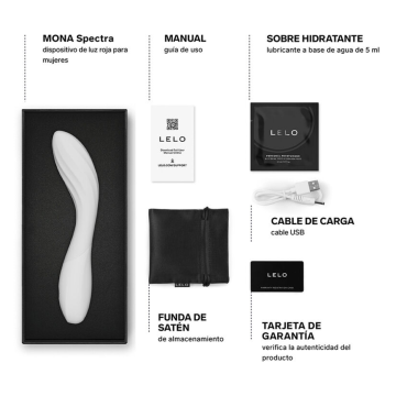 LELO - MONA SPECTRA ROTLICHT-INTIM-MASSAGEGERÄT WIEDERAUFLADBAR UND APP-STEUERT