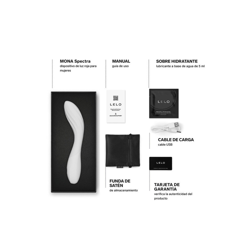 Lelo - Mona Spectra Rotlicht - Intim - Massagegerät Wiederaufladbar