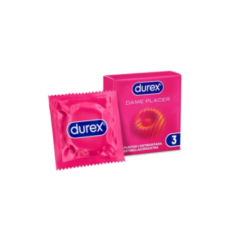 DUREX - DAME PLACER 3 EINHEITEN - DUREX CONDOMS - Punkte und Dehnungs…
