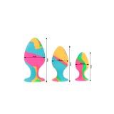 INTENSE - ENSEMBLE DE BOUCHONS EN SILICONE MULTICOLORE - INTENSE ANAL…