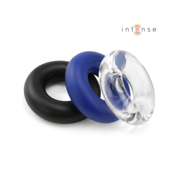 INTENSE - WICK SET MIT 3 PENISRINGEN IN VERSCHIEDENEN FARBEN - INTENS…