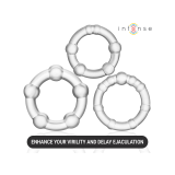 INTENSE - BOURNE SET OF 3 PENIS RING - INTENSE FOR HIM - Cockrings wi…