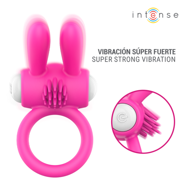 INTENSE - HOPPS VIBRIERENDER PENISRING MIT KLITORISSTIMULATION PINK