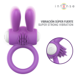INTENSE - ANELLO VIBRANTE PER PENE LUPPS CON STIMOLAZIONE CLITORIDEA VIOLA