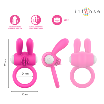 INTENSE - HOPPS VIBRIERENDER PENISRING MIT KLITORISSTIMULATION PINK