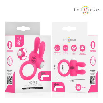 INTENSE - HOPPS VIBRIERENDER PENISRING MIT KLITORISSTIMULATION PINK