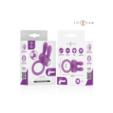 INTENSE - HOPPS VIBRATING PENIS RING WITH CLITORAL STIMULATION PURPLE: clitoral stimulator | Vybes.it