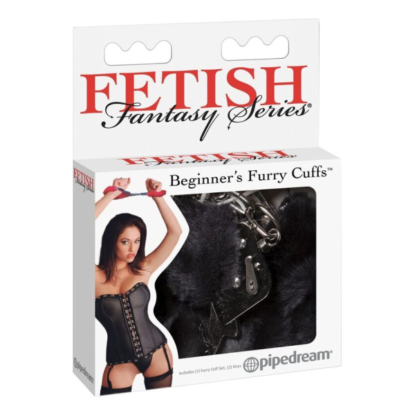 FETISH FANTASY SERIES - FURRY CUFFS BLACK