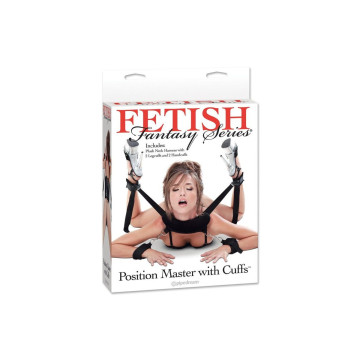 FETISH FANTASY SERIES - POSITION MASTER WITH CUFFS: BDSM wrist restraints | Vybes.it