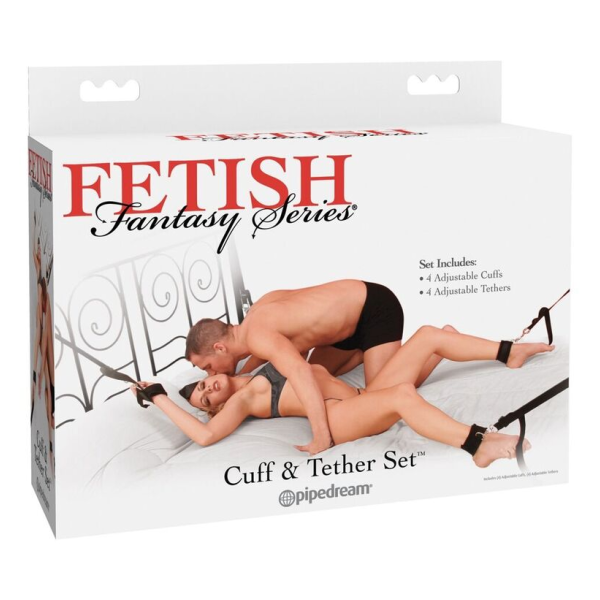 FETISH FANTASY CUFF AND TETHER SET