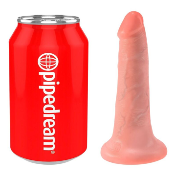KING COCK - DILDO WITH BALLS 14 CM FLESH