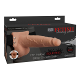 FETISH FANTASY SERIES - SERIE - VERSTELLBARES GURT REALISTISCHER PENIS MIT SPRITZENDEN BLLEN 19 CM