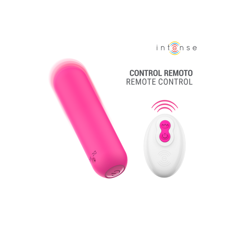 INTENSE - JUDY VIBRANTE RECHARGEABLE AVEC TÉLÉCOMMANDE ROSE - INTENSE…