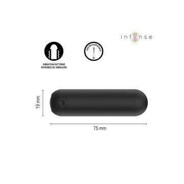 INTENSE - JUDY VIBRANT RECHARGEABLE AVEC TÉLÉCOMMANDE NOIR - INTENSE…