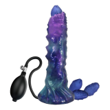 POWER MONSTERS - DUSKWALKER SENTINEL TRICOLOR INFLATABLE FANTASY SILICONE DILDO 23 CM Ø 5 CM
