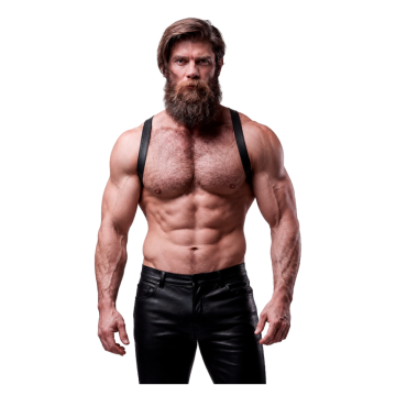 FETISH SUBMISSIVE ATTITUDE - ARNÉS ECOPIEL ESPALDA HOMBRE