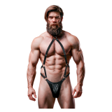 FETISH SUBMISSIVE ATTITUDE - ARNÉS ECOPIEL JOCK STRAP HOMBRE
