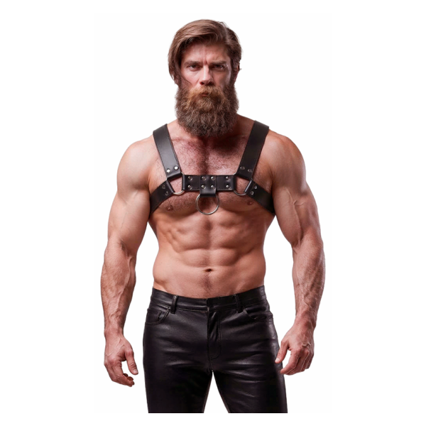 FETISH SUBMISSIVE ATTITUDE - BRUSTHARNESS AUS ÖKOLEDER FÜR HERREN