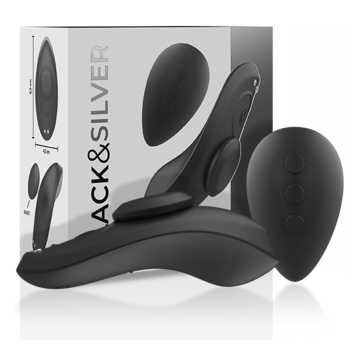 BLACK&SILVER - PRESTON PANTIE MAGNÉTICO VIBRADOR SILICONA REMOTO