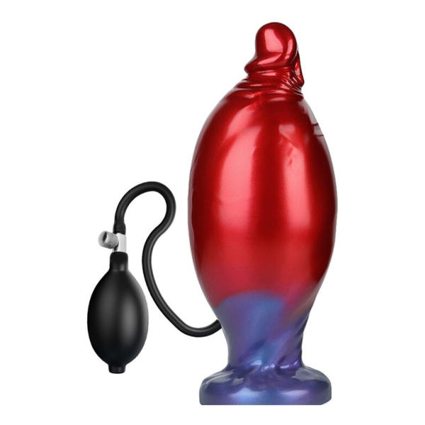 POWER MONSTERS - SHADOW BEHEMOTH DILDO GONFIABILE IN SILICONE BICOLORE 22 CM Ø 5 CM