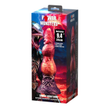 POWER MONSTERS - SAVAGE BEASTLORD TRICOLOR FANTASY SILICONE DILDO 24 CM Ø 5 CM