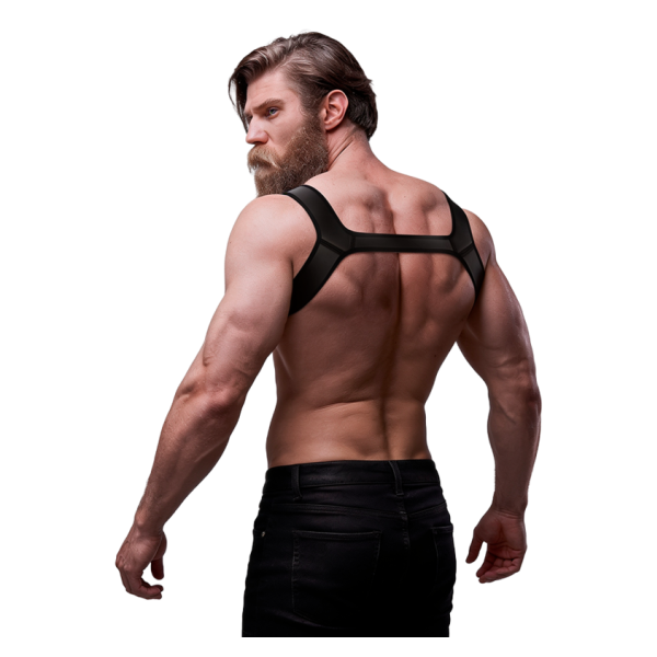 FETISH SUBMISSIVE ATTITUDE - HARNAIS DE POITRINE EN NÉOPRÈNE POUR HOMMES TAILLE L