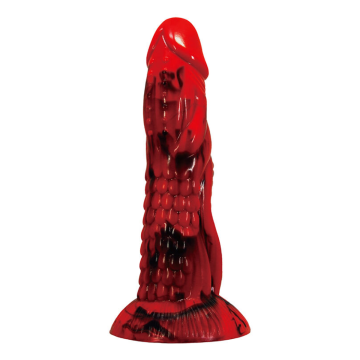 POWER MONSTERS - MINOTAUR FANTASY DILDO WITH SUCTION CUP 21 CM Ø 5 CM RED & BLACK