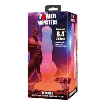 POWER MONSTERS - HERCULES FANTASY SILIKONDILDO 21,5 CM Ø 5 CM