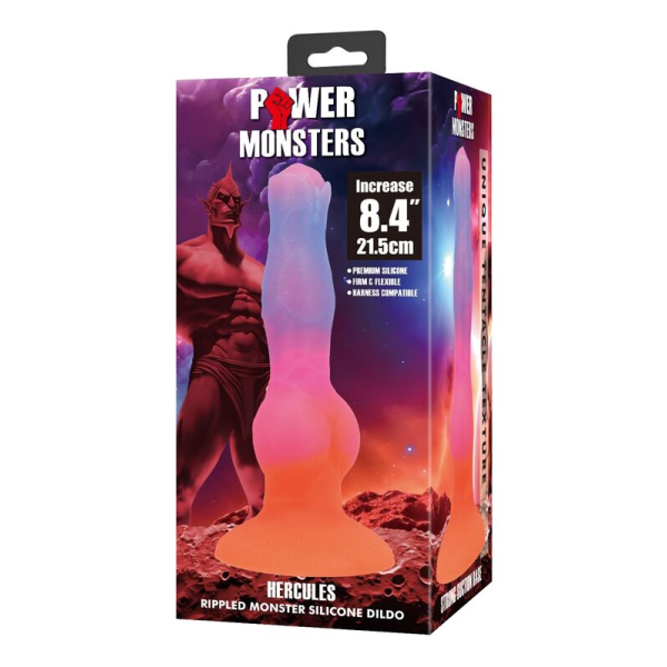 POWER MONSTERS - DILDO IN SILICONE HERCULES FANTASY 21,5 CM Ø 5 CM