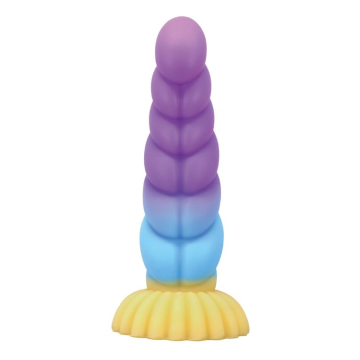 POWER MONSTERS - GODEMICHET EN SILICONE LICORNE TRICOLOR FANTASY 22 CM Ø 5 CM