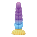 POWER MONSTERS - UNICORN TRICOLOR FANTASY SILICONE DILDO 22 CM Ø 5 CM