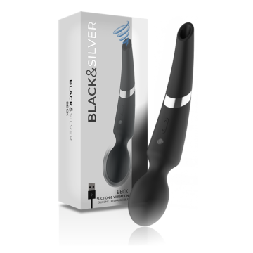 BLACK&SILVER - BECK WAND Y SUCCIONADOR 2 EN 1 SILICONA