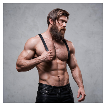 FETISH SUBMISSIVE ATTITUDE - ARNÉS ECOPIEL ESPALDA HOMBRE