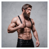 FETISH SUBMISSIVE ATTITUDE - ARNÉS ECOPIEL ESPALDA HOMBRE