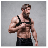 FETISH SUBMISSIVE ATTITUDE - ARNÉS NEOPRENO PECHO HOMBRE TALLA M