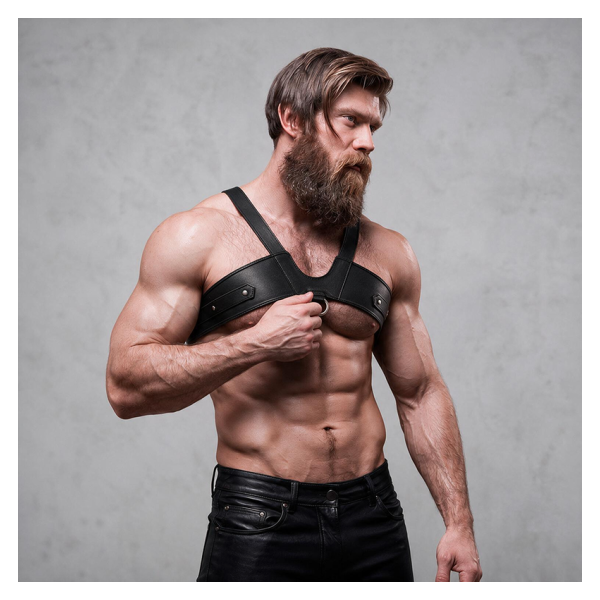 FETISH SUBMISSIVE ATTITUDE - ARNÉS ECOPIEL BRIGADE PECHO HOMBRE