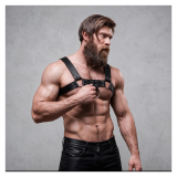 FETISH SUBMISSIVE ATTITUDE - HARNAIS DE POITRINE EN ÉCO-CUIR POUR HOMMES
