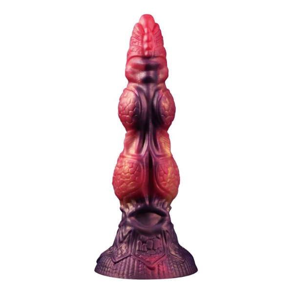 POWER MONSTERS - SAVAGE BEASTLORD TRICOLOR FANTASY SILICONE DILDO 24 CM Ø 5 CM