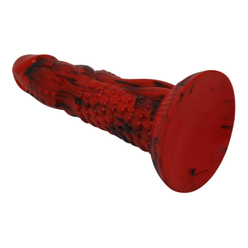 POWER MONSTERS - MINOTAUR FANTASY DILDO WITH SUCTION CUP 21 CM Ø 5 CM RED & BLACK