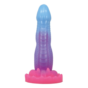 POWER MONSTERS - VOID PYTHON FANTASY DILDO WITH SUCTION CUP 20.5 CM Ø 5.2 CM BLUE, PURPLE & PINK