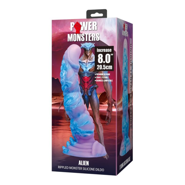 POWER MONSTERS - ALIEN FANTASY SILIKONDILDO 20,5 CM Ø 4,8 CM