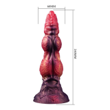 POWER MONSTERS - SAVAGE BEASTLORD TRICOLOR FANTASY DILDO IN SILICONE 24 CM Ø 5 CM
