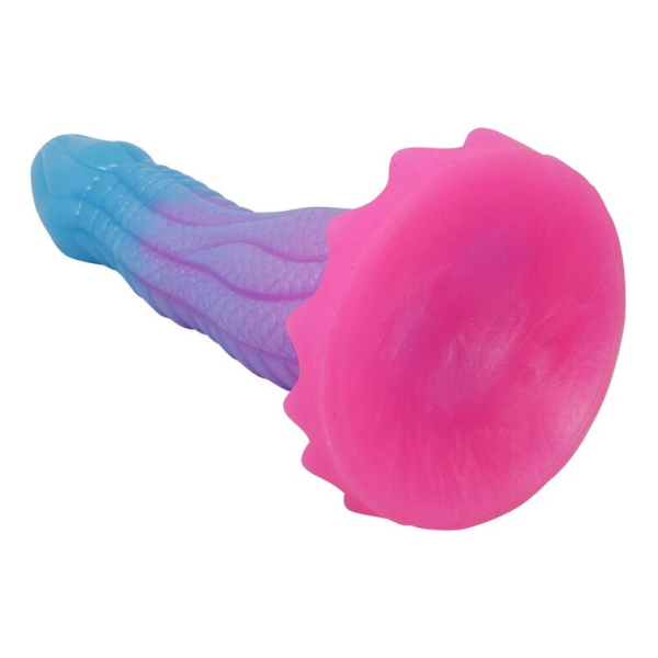 POWER MONSTERS - GODEMICHET FANTASY PYTHON DU VIDE AVEC VENTOUSE 20,5 CM Ø 5,2 CM BLEU, VIOLET ET ROSE