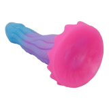 POWER MONSTERS - DILDO VOID PYTHON FANTASY CON VENTOSA 20,5 CM Ø 5,2 CM BLU, VIOLA E ROSA