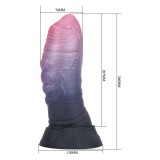 POWER MONSTERS - DREADFUL FIEND BICOLOR FANTASY GODEMICHET EN SILICONE 24 CM Ø 6 CM