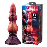 POWER MONSTERS - SAVAGE BEASTLORD TRICOLOR FANTASY SILICONE DILDO 24 CM Ø 5 CM